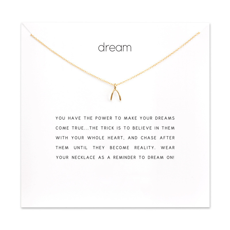 Chain Choker Necklaces with Card Gold Silver Wish Pendant Necklace For Fashion Women Jewelry Make a wish
Chain Choker Necklaces with Card Gold Silver Wish Pendant Necklace For Fashion Women Jewelry Make a wish