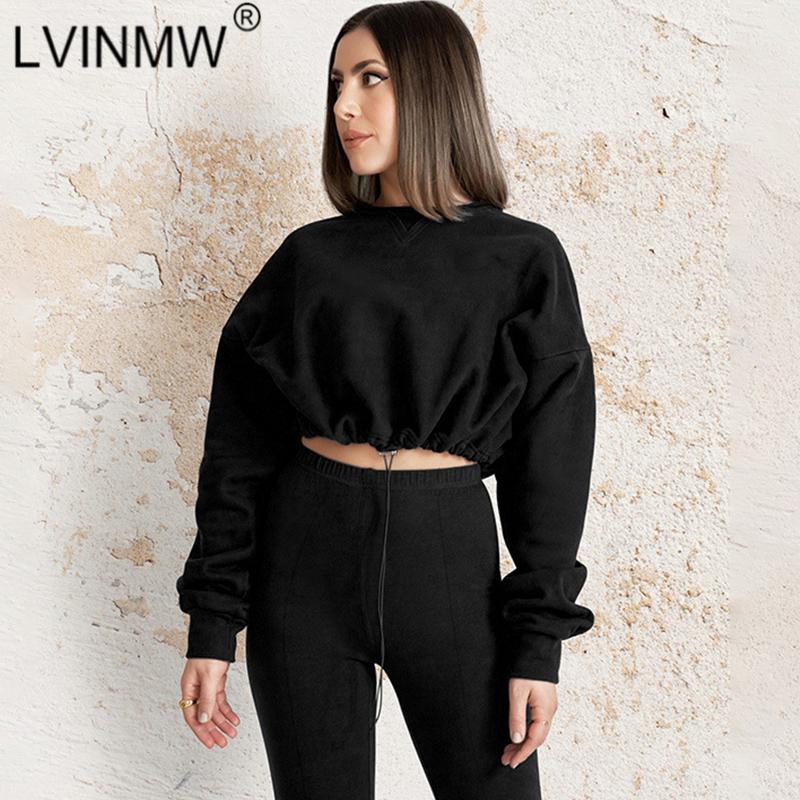 LVINMW Autumn Casual Sports Two Piece Set Women O Neck Long Sleeve Drawstring Pleated Hoodie Split High Waist Trouser Streetwear, Black
LVINMW Autumn Casual Sports Two Piece Set Women O Neck Long Sleeve Drawstring Pleated Hoodie Split High Waist Trouser Streetwear, Black