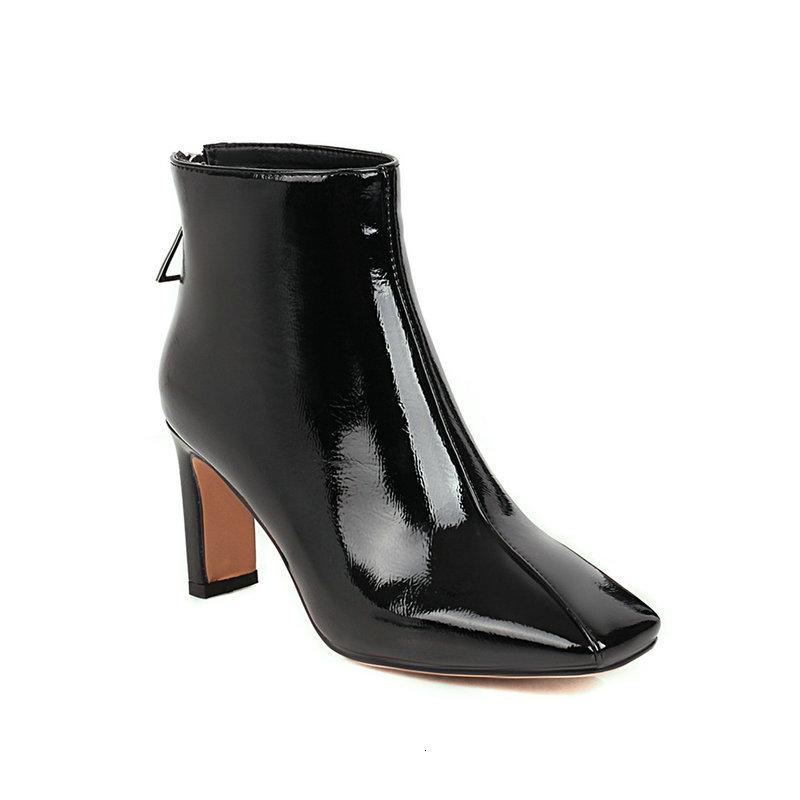 2021 New High Heel Ankle Pu Leather Retro Square Toe Women Shoes Back Autumn Winter Boots Big Size 34-43 Ulcq, Black
2021 New High Heel Ankle Pu Leather Retro Square Toe Women Shoes Back Autumn Winter Boots Big Size 34-43 Ulcq, Black