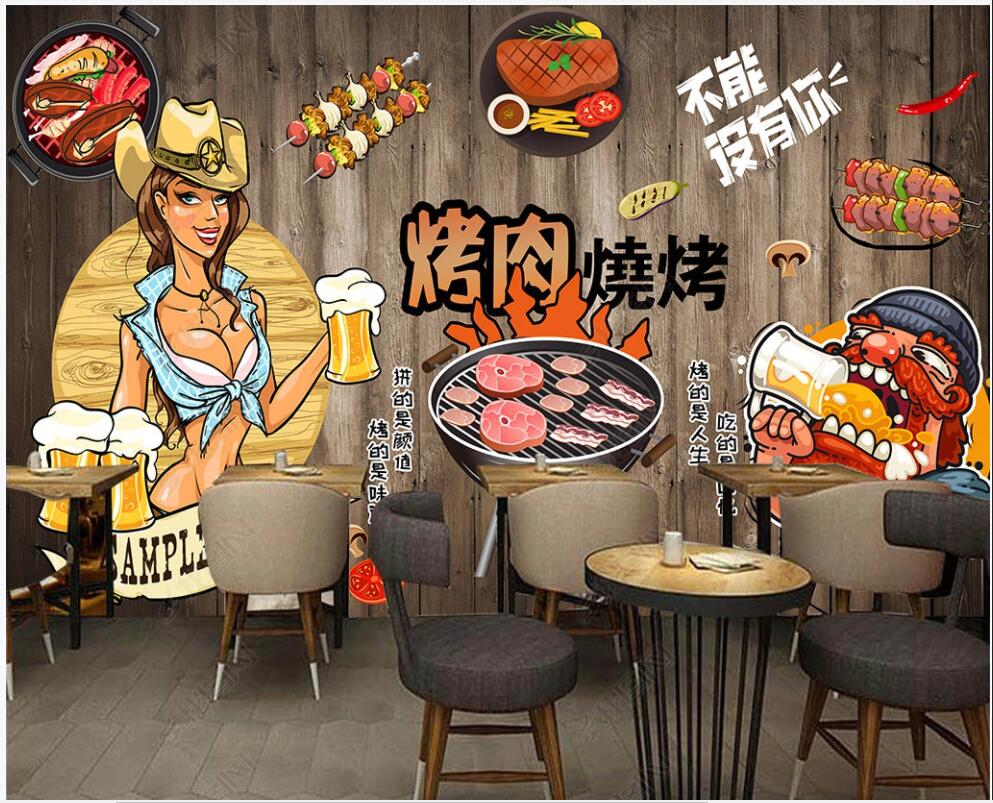 3d photo wallpaper custom mural Hand drawn European and American barbecue beer restaurant decor 3d wall murals wallpaper in the living room, Non-woven wallpaper
3d photo wallpaper custom mural Hand drawn European and American barbecue beer restaurant decor 3d wall murals wallpaper in the living room, Non-woven wallpaper