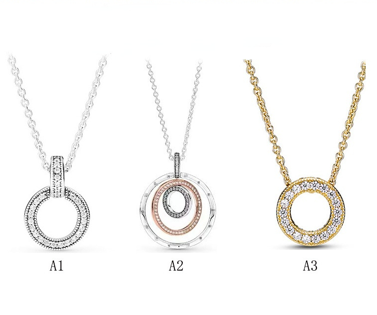 Genuine S925 Sterling Silver Fit Pandora Couple Necklace Two Ring Pendant Necklace Set New Products Love Heart Blue Crysta Charm For Beads Charms
Genuine S925 Sterling Silver Fit Pandora Couple Necklace Two Ring Pendant Necklace Set New Products Love Heart Blue Crysta Charm For Beads Charms