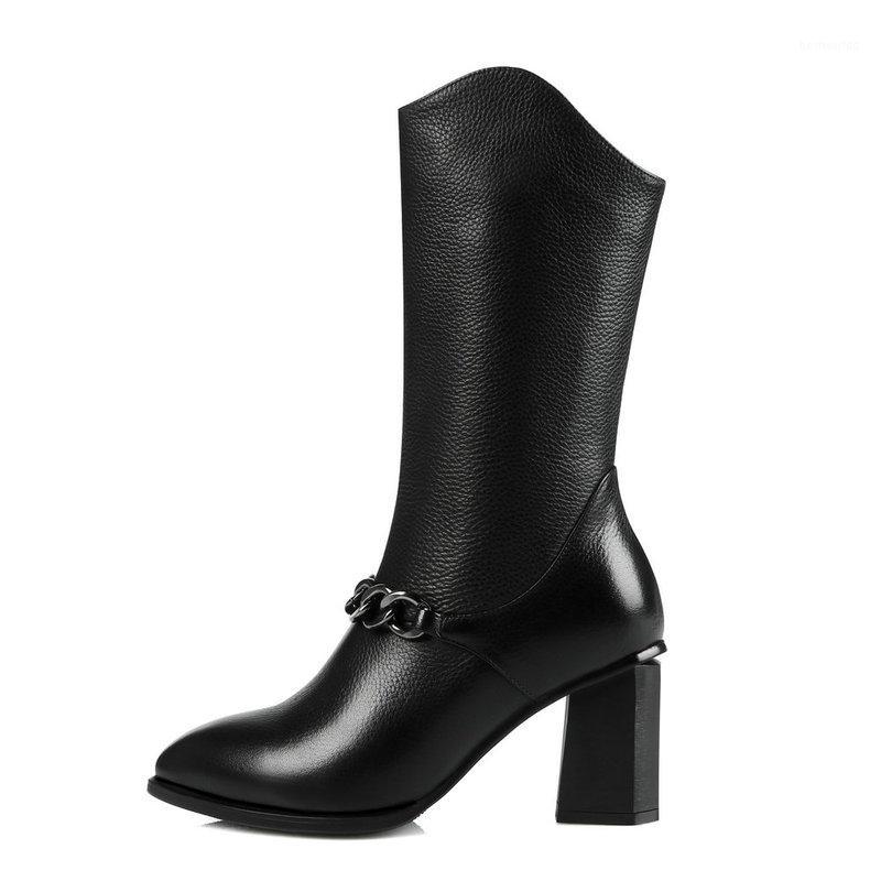 Cowboy Boots For Women Pointed Toe Western Boots Genuine Leather 7cm high heels Mid-calf Women Chunky Wedges Runway1, Black
Cowboy Boots For Women Pointed Toe Western Boots Genuine Leather 7cm high heels Mid-calf Women Chunky Wedges Runway1, Black