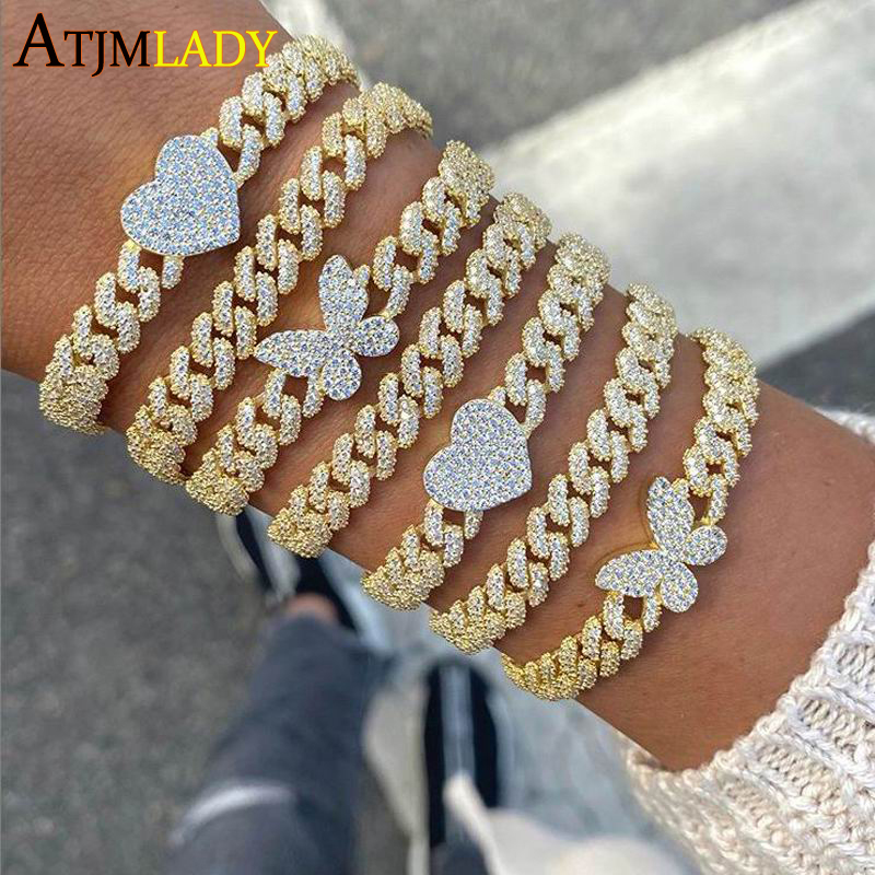 iced out bling 5A CZ women jewelry hot selling new butterfly design micro pave cz Cuban link chain butterfly bracelet jewelry F1201
iced out bling 5A CZ women jewelry hot selling new butterfly design micro pave cz Cuban link chain butterfly bracelet jewelry F1201