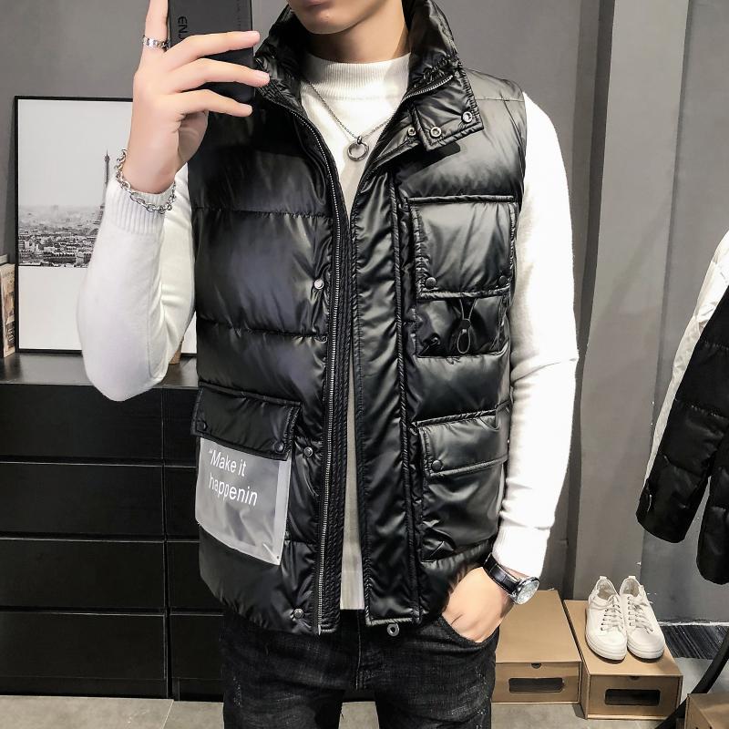 Winter Warm Down Vest For Men Autumn Casual Male Down Parka Patchwork Big Pockets Sleeveless Jacket Mens Thick Waistcoat, Black
Winter Warm Down Vest For Men Autumn Casual Male Down Parka Patchwork Big Pockets Sleeveless Jacket Mens Thick Waistcoat, Black