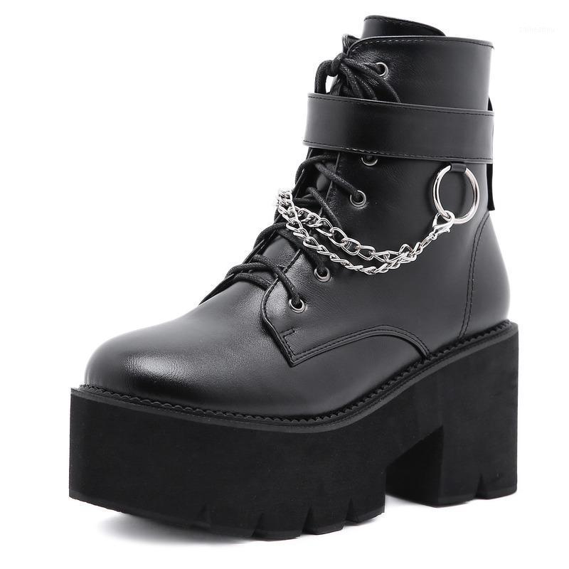 New Sexy Chain Women Leather Boots Block Heel Gothic Punk Style Platform Shoes Autumn Female Footwear High Quality Lady Shoes1, Black
New Sexy Chain Women Leather Boots Block Heel Gothic Punk Style Platform Shoes Autumn Female Footwear High Quality Lady Shoes1, Black