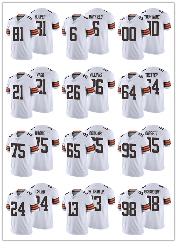Cleveland's MEN WOMEN YOUTH Browns's Myles Garrett Odell Beckham Jr Baker Mayfield 2020 Vapor Limited White football Jersey, Black;red
Cleveland's MEN WOMEN YOUTH Browns's Myles Garrett Odell Beckham Jr Baker Mayfield 2020 Vapor Limited White football Jersey, Black;red