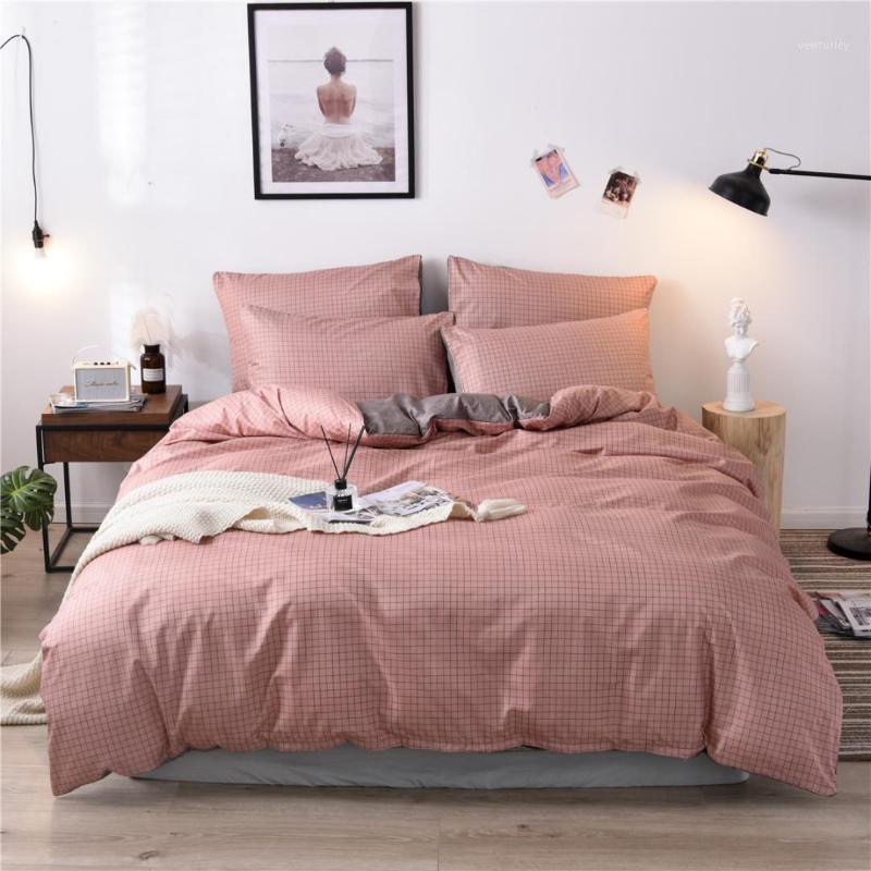 Nordic Pink Little Lattice Bedclothes Pillowcase Guest Room Quilt Duvet Cover Set Adults EU Double Home Textile Bedding Set1, No.5
Nordic Pink Little Lattice Bedclothes Pillowcase Guest Room Quilt Duvet Cover Set Adults EU Double Home Textile Bedding Set1, No.5