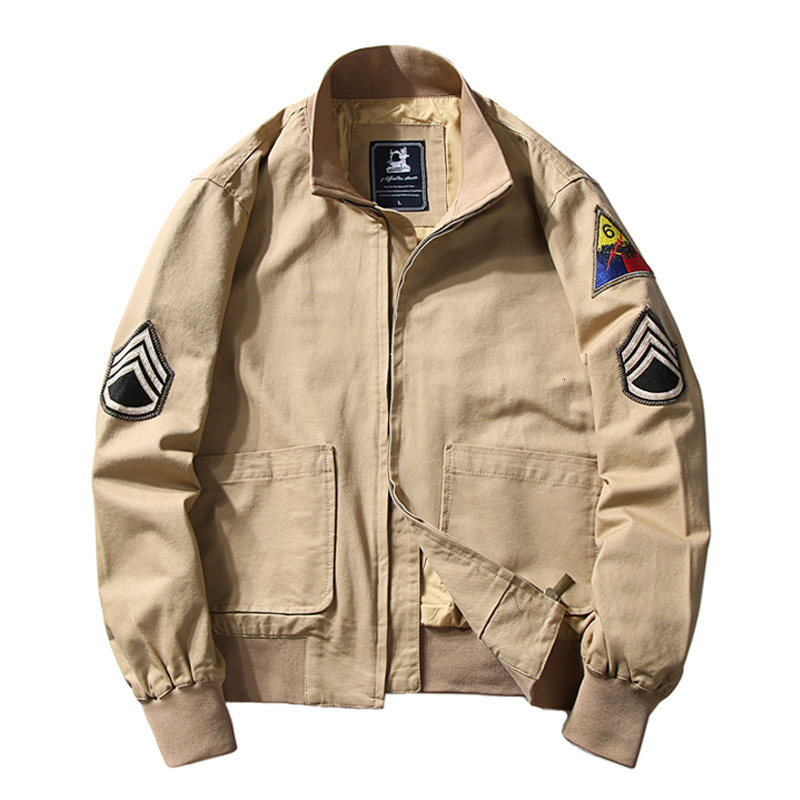 2020 Brad Pitt Fury Ww2 Tanker Khaki Spring Military Bomber Light Weight Cotton Tank Jacket for Gentlemen
2020 Brad Pitt Fury Ww2 Tanker Khaki Spring Military Bomber Light Weight Cotton Tank Jacket for Gentlemen