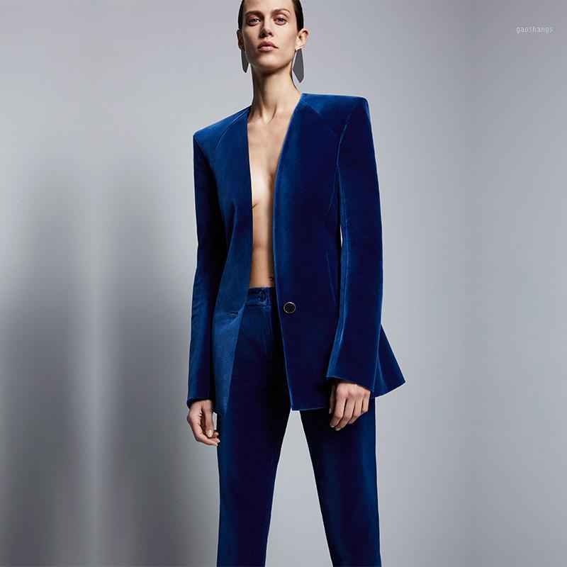 Fashion Royal Blue Velvet Women Formal Business Pant Suits Women Slim Fit Office Ladies Tuxedos Uniform Suits Costume Femme1, Purple
Fashion Royal Blue Velvet Women Formal Business Pant Suits Women Slim Fit Office Ladies Tuxedos Uniform Suits Costume Femme1, Purple