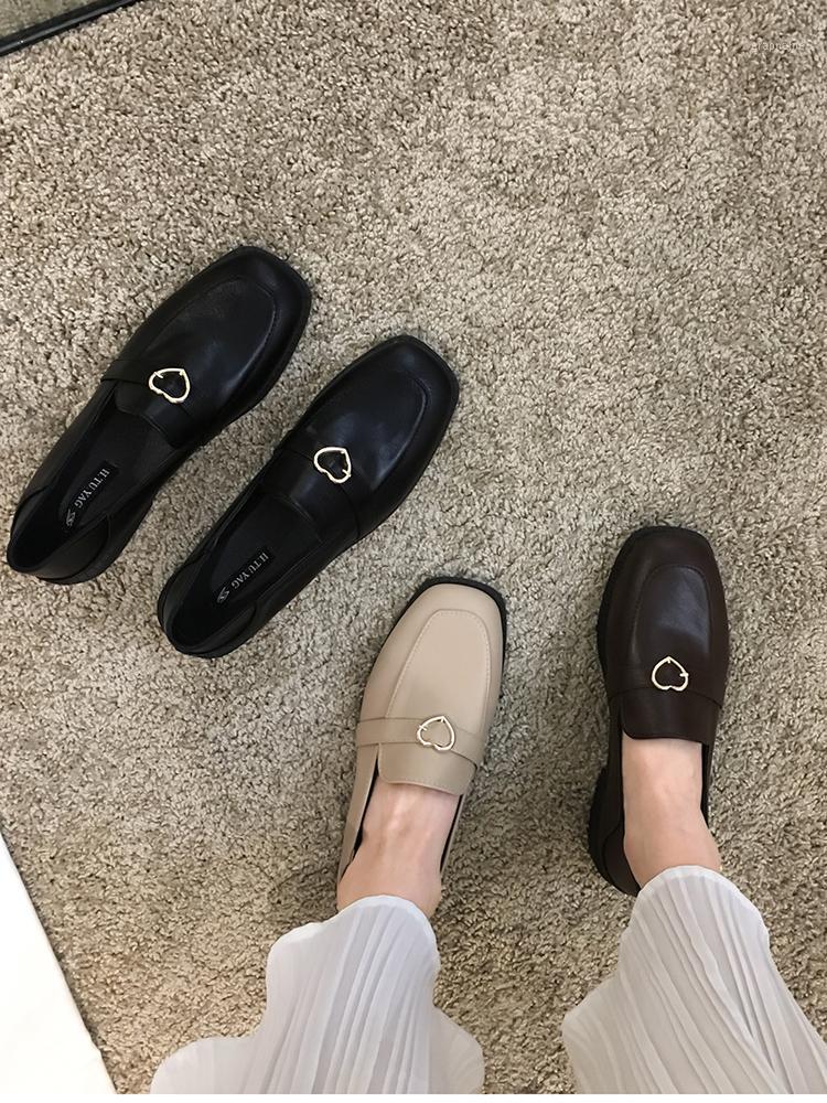 Women's shoes leather shoes retro 2020 spring new metal buckle square head casual fashion loafers1, Love black
Women's shoes leather shoes retro 2020 spring new metal buckle square head casual fashion loafers1, Love black