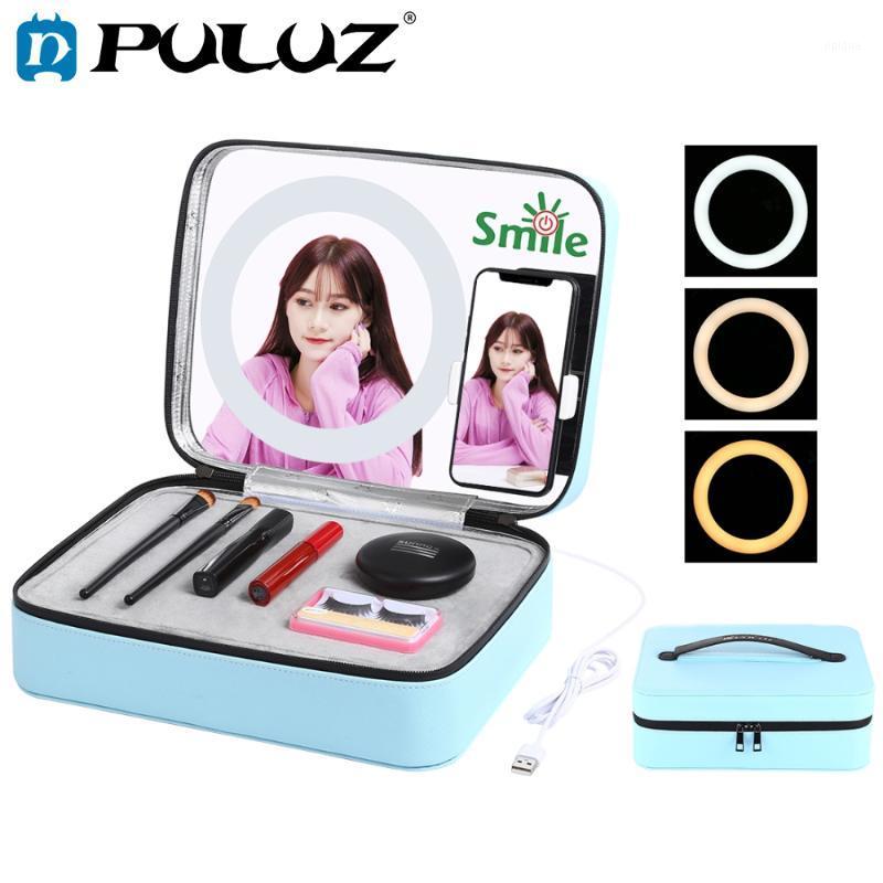 PULUZ Live Broadcast LED Ring Light Makeup Mirror Cosmetic Storage Box with Phone Clamp USB Rechargeable Makeup Organizer Case1
PULUZ Live Broadcast LED Ring Light Makeup Mirror Cosmetic Storage Box with Phone Clamp USB Rechargeable Makeup Organizer Case1
