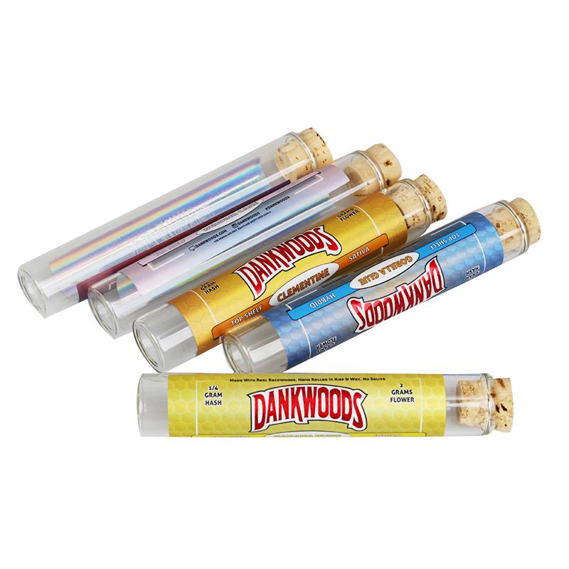Dankwoods PreRoll Packaging Glass Tube Moonrock Cartridges Packing Plastic Cap Tubes 120*21mm Custom Stickers Dry herb Wood Cork vaporizer
Dankwoods PreRoll Packaging Glass Tube Moonrock Cartridges Packing Plastic Cap Tubes 120*21mm Custom Stickers Dry herb Wood Cork vaporizer