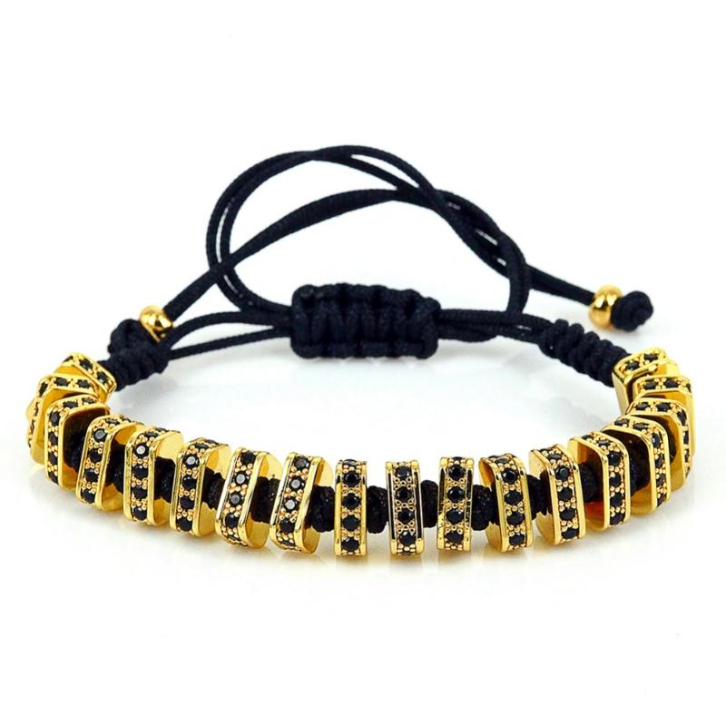 New Men Bangles & Bracelets, 15pcs Micro Pave Black CZ Spacers Beads Charm Bracelet Women Lovers Fashion Jewelry
New Men Bangles & Bracelets, 15pcs Micro Pave Black CZ Spacers Beads Charm Bracelet Women Lovers Fashion Jewelry