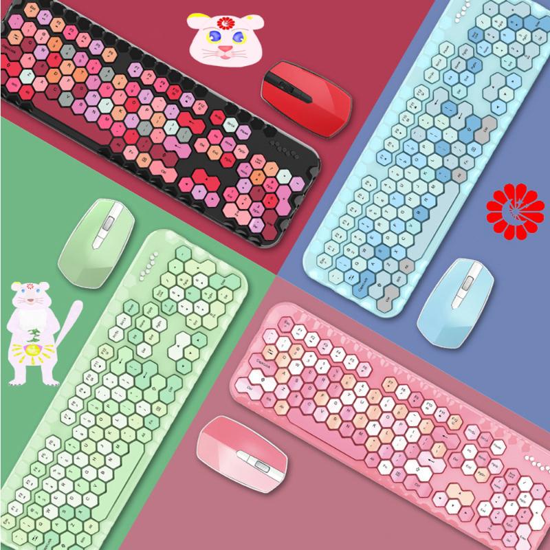 Cute Pink Girl 2.4G Wireless Keyboard and Mouse Set Notebook Desktop Universal Wireless Keyboard and Mouse
Cute Pink Girl 2.4G Wireless Keyboard and Mouse Set Notebook Desktop Universal Wireless Keyboard and Mouse