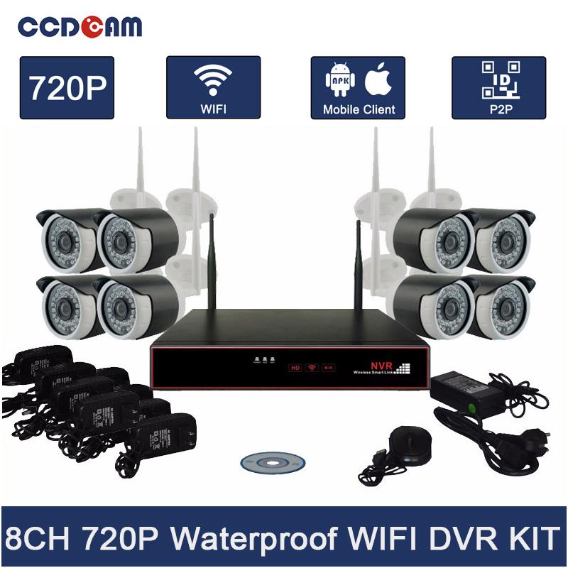 CCDCAM 8CH 720P Wireless NVR Kit IR Night Vision Mini Wifi Camera Kit with Hard Disk Complete CCTV Set
CCDCAM 8CH 720P Wireless NVR Kit IR Night Vision Mini Wifi Camera Kit with Hard Disk Complete CCTV Set