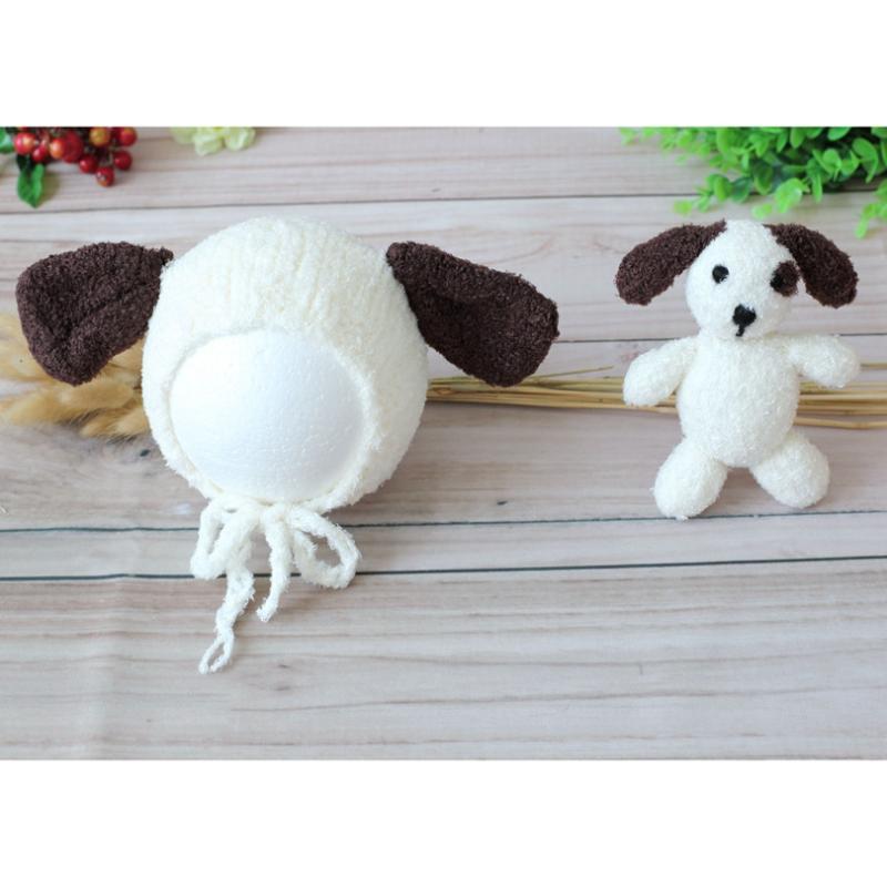 White Knitted Puppy Hat Toy Set Photo Prop Fluffy Comfortable Baby Bonnet Stuffed Doll Newborn Photography Props, As photo
White Knitted Puppy Hat Toy Set Photo Prop Fluffy Comfortable Baby Bonnet Stuffed Doll Newborn Photography Props, As photo