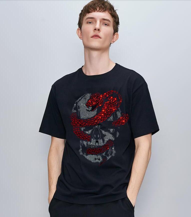 Male Black Color Cotton Tshirt Streetwear Elastic Hip Pop Casual Drill Hot T-shirts Strass Boys 95cf, The shown
Male Black Color Cotton Tshirt Streetwear Elastic Hip Pop Casual Drill Hot T-shirts Strass Boys 95cf, The shown