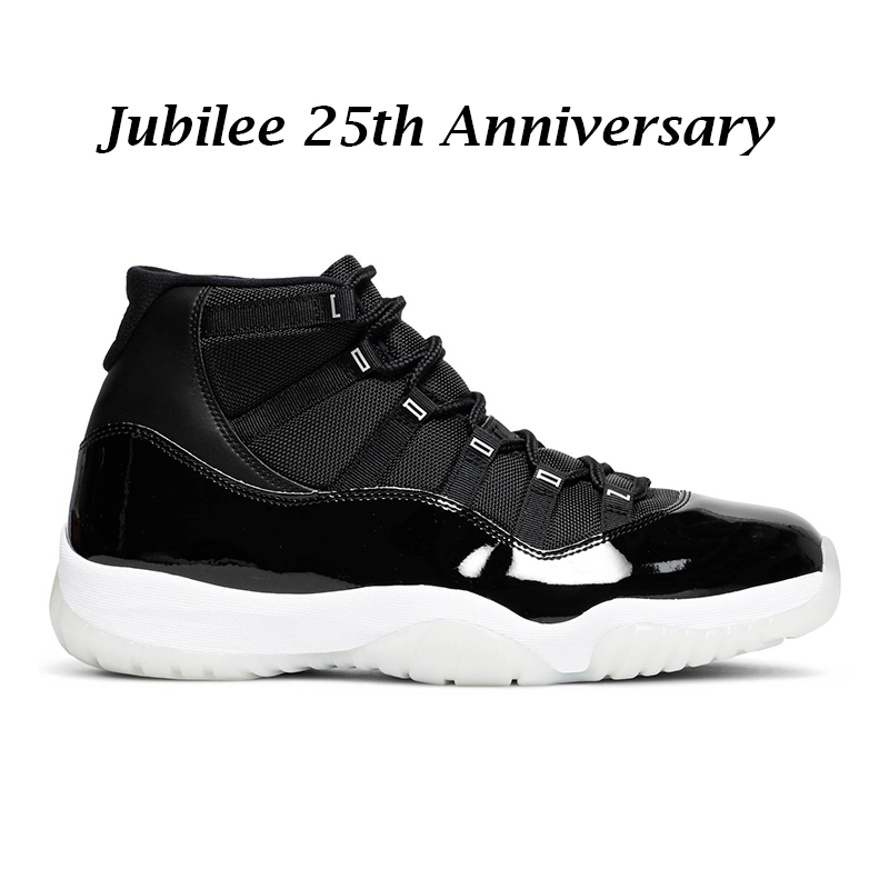 With box jumpman 11s basketball shoes for men Jubilee 25th Anniversary 11 black white mens women trainers sports sneakers size 5.5-13
With box jumpman 11s basketball shoes for men Jubilee 25th Anniversary 11 black white mens women trainers sports sneakers size 5.5-13