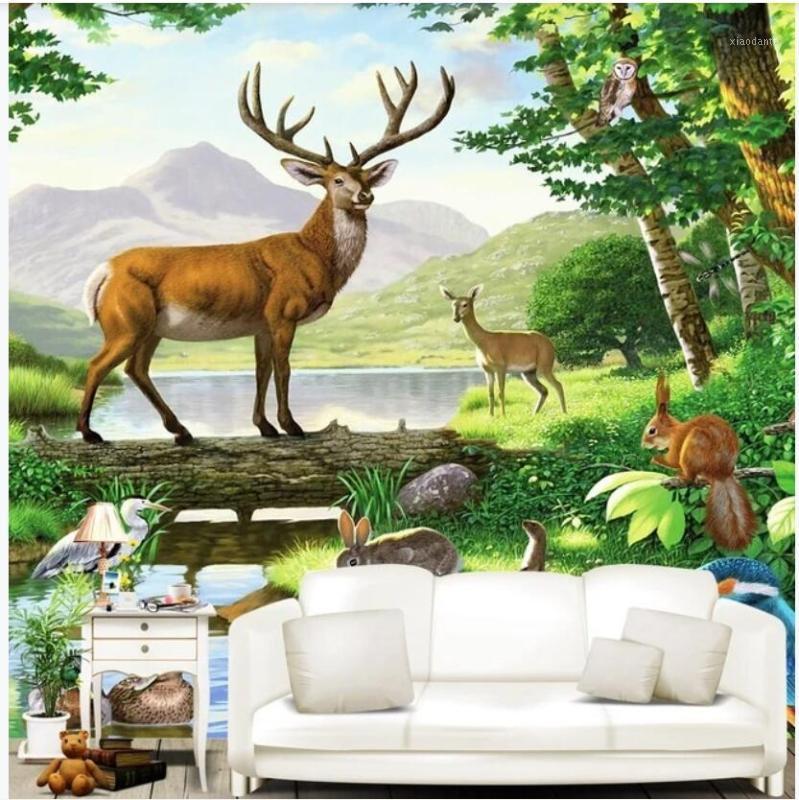 wall paper 3 d custom mural Spring forest jungle animals elk creek nature garden home decor photo wallpaper in the living room1, Non-woven wallpaper
wall paper 3 d custom mural Spring forest jungle animals elk creek nature garden home decor photo wallpaper in the living room1, Non-woven wallpaper