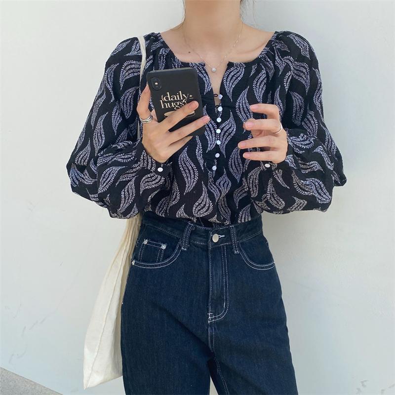Alien Kitty New Design Leaves Buttons Casual Shirts Loose Full Sleeves Retro Sweet Gental 2020 Hot Summer Autumn Blouses Female, Black
Alien Kitty New Design Leaves Buttons Casual Shirts Loose Full Sleeves Retro Sweet Gental 2020 Hot Summer Autumn Blouses Female, Black