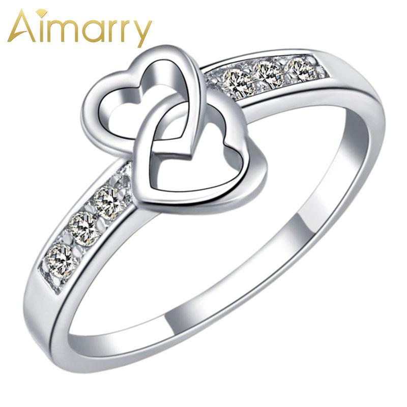 Aimarry 925 Sterling Silver Zircon Double Love Heart Ring For Women Charm Party Gifts Fashion Engagement Wedding Jewelry
Aimarry 925 Sterling Silver Zircon Double Love Heart Ring For Women Charm Party Gifts Fashion Engagement Wedding Jewelry