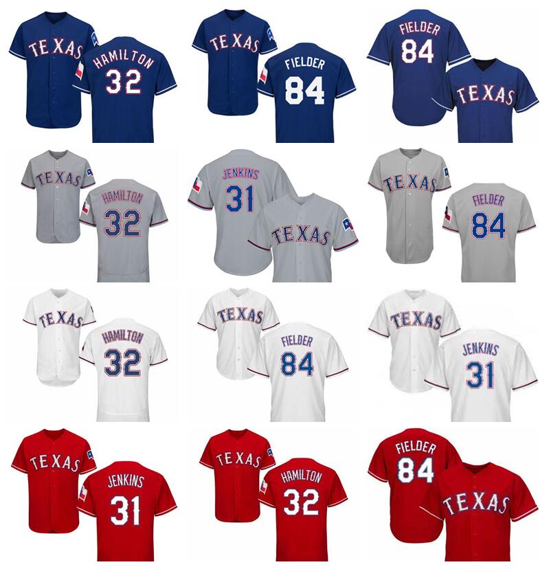 Retire Baseball 32 Josh Hamilton Jersey 84 Prince Fielder 31 Ferguson Jenkins 61 Chan Ho Park 19 Juan Gonzalez Vintage Red Blue White, Blue;black
Retire Baseball 32 Josh Hamilton Jersey 84 Prince Fielder 31 Ferguson Jenkins 61 Chan Ho Park 19 Juan Gonzalez Vintage Red Blue White, Blue;black