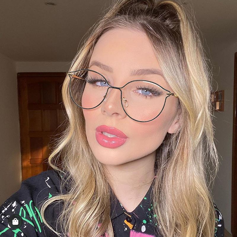 WackSaria Women Glasses Big Colorful Frame Retro Metal Transparent Lens Glasses Blue Light Blocking Fashion Student Spring Legs
WackSaria Women Glasses Big Colorful Frame Retro Metal Transparent Lens Glasses Blue Light Blocking Fashion Student Spring Legs