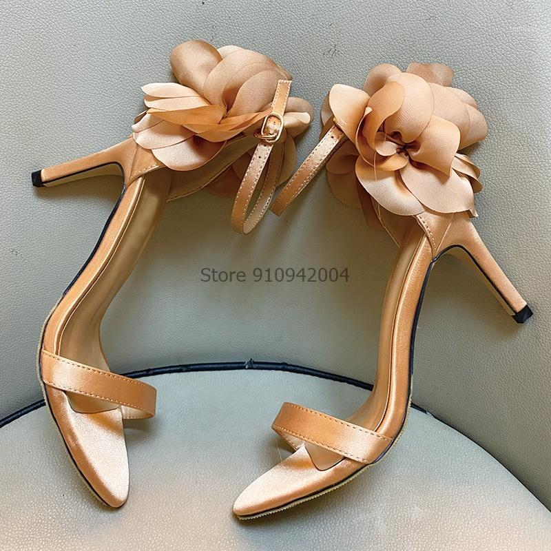 Big Flower Sandals Shoes Evening Nightclub Pumps Satin High Heels Sandals Open Toe Ankle Buckle New Party Shoes1, Style 1
Big Flower Sandals Shoes Evening Nightclub Pumps Satin High Heels Sandals Open Toe Ankle Buckle New Party Shoes1, Style 1