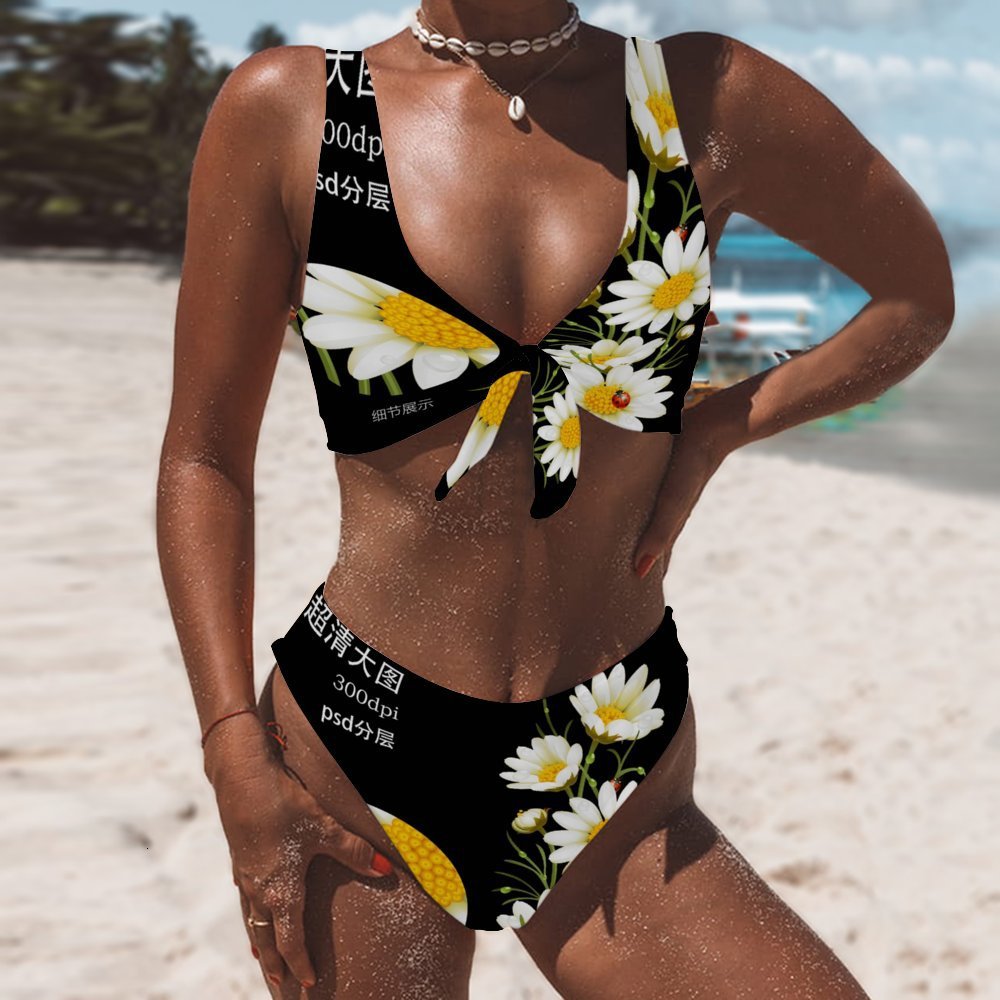 New 2021 Little Daisy Sexy Print Split Swimsuit 2 Piece Sets Bathing Suits Swimwear High Waist Bikini Women 27v1, Bk2064-20
New 2021 Little Daisy Sexy Print Split Swimsuit 2 Piece Sets Bathing Suits Swimwear High Waist Bikini Women 27v1, Bk2064-20