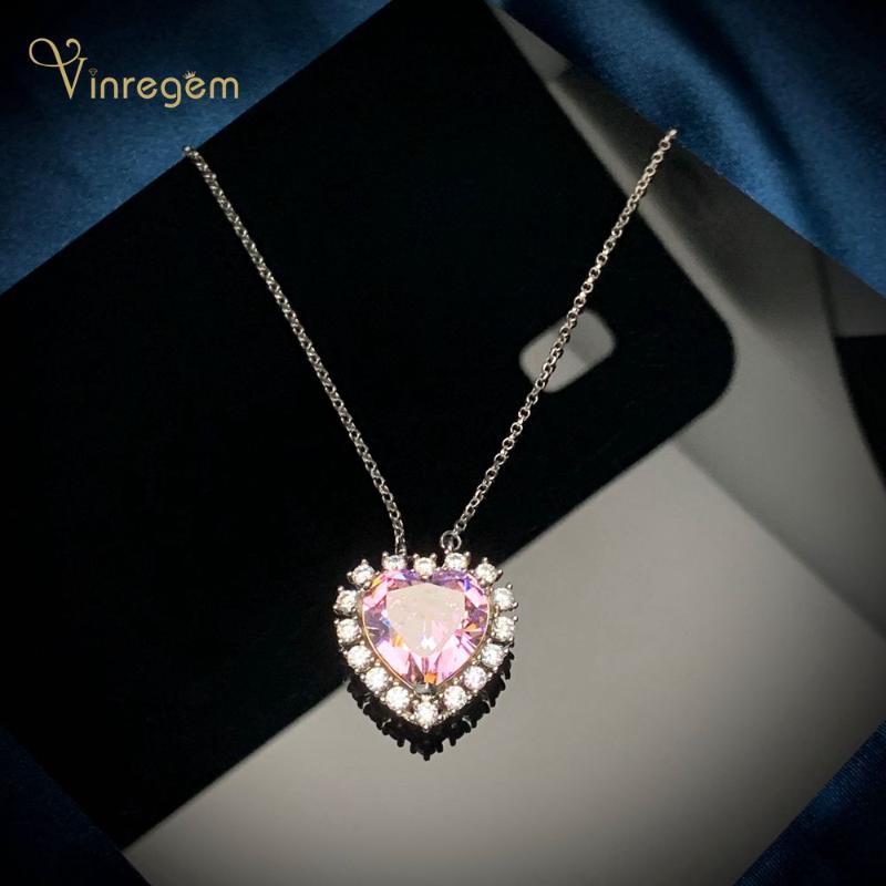 Other Vinregem 925 Sterling Silver Lover Heart Pink Sapphire Created Moissanite Gemstone Engagement Pendant Necklace Fine Jewelry
Other Vinregem 925 Sterling Silver Lover Heart Pink Sapphire Created Moissanite Gemstone Engagement Pendant Necklace Fine Jewelry