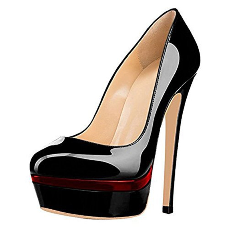 Salto alto feminino dedo do p redondo 16cm plataforma fina couro patente fosco stiletto deslizamento em bombas para sapatos de festa, Nude
Salto alto feminino dedo do p redondo 16cm plataforma fina couro patente fosco stiletto deslizamento em bombas para sapatos de festa, Nude