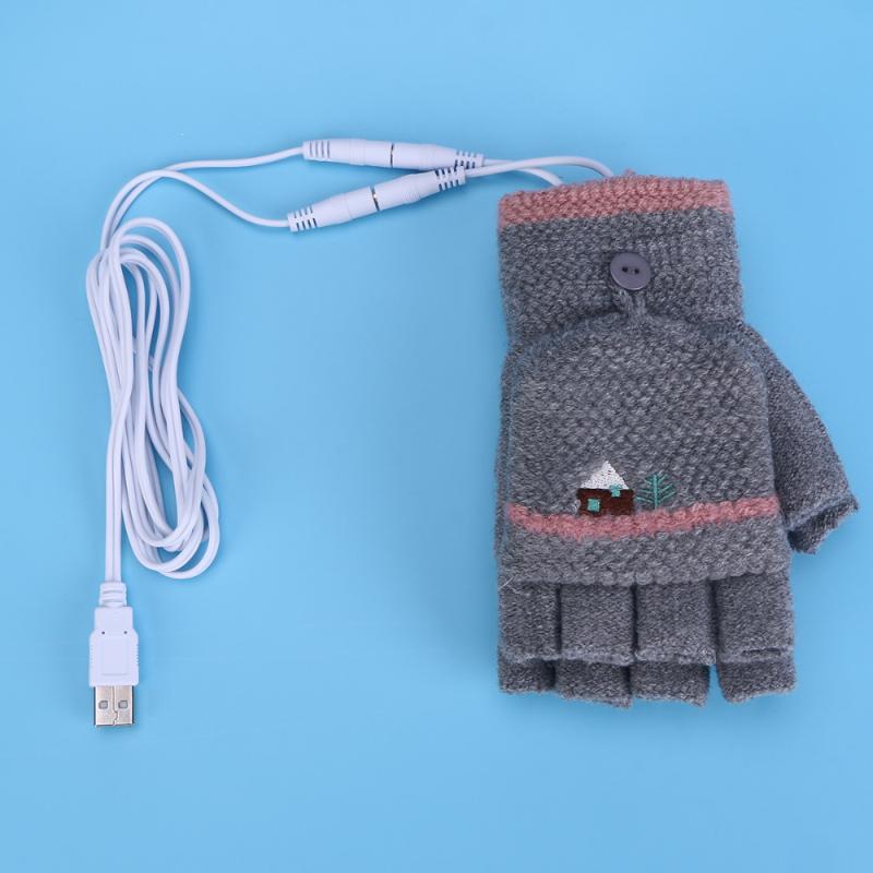 1 Pair of USB Heated Kids Full and Half Finger Hand Warmer Adorable Mittens Dark Grey
1 Pair of USB Heated Kids Full and Half Finger Hand Warmer Adorable Mittens Dark Grey