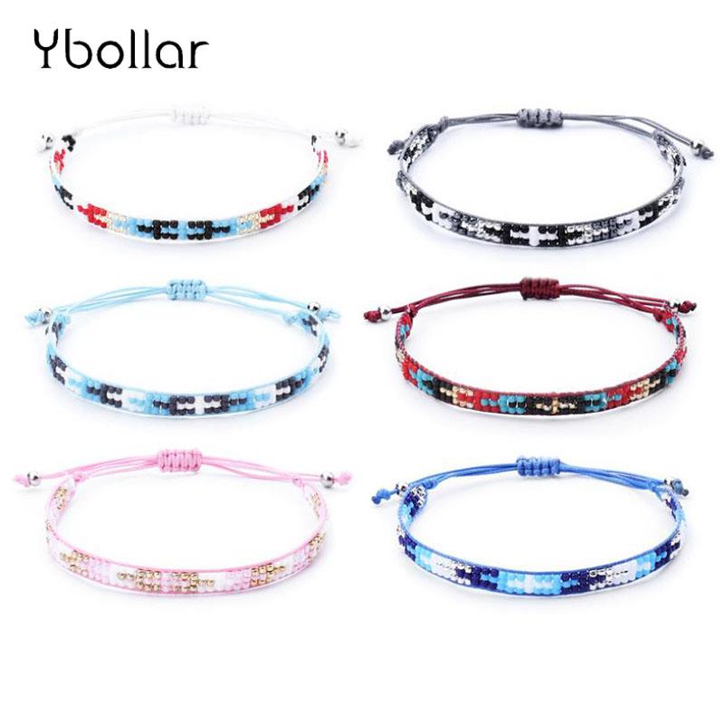 1pc Bohemian Seed Beads Bracelet Handmade Friendship Braided Rope Woven Rice Beads For Women Charm Jewelry Gift
1pc Bohemian Seed Beads Bracelet Handmade Friendship Braided Rope Woven Rice Beads For Women Charm Jewelry Gift