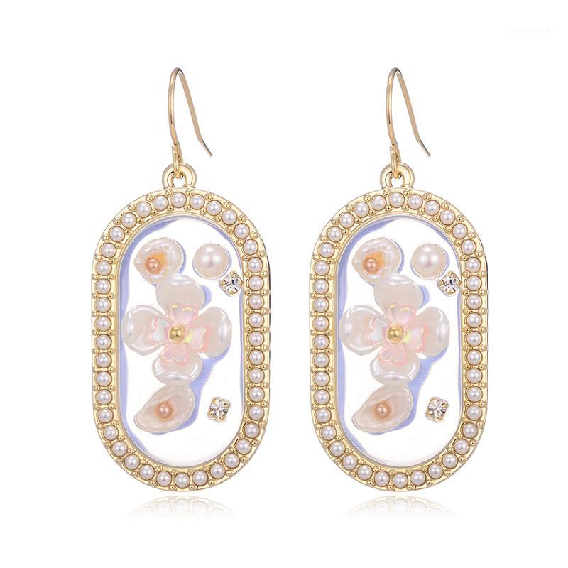 Dangle & Chandelier Trendy Floral Pearl Tassel Earrings Elegant Female Big Brincos Sweet Zircon Insert Long Hanger Original Wedding Ear Jewe
Dangle & Chandelier Trendy Floral Pearl Tassel Earrings Elegant Female Big Brincos Sweet Zircon Insert Long Hanger Original Wedding Ear Jewe