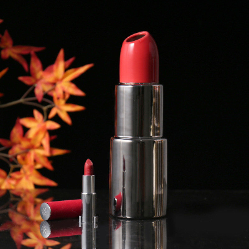 Nordic ins Home Simulation Lipstick Ceramics Vase Creative Living Room Coffee Table Flower Arrangement Home Decor A1764 LJ201209