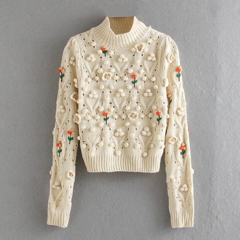 White 2021 New Floral Turtlenecks Knitted or Pullover Sweater Autumn Luxury Woman's Clothing Designer 1m22 V79X, The pic
White 2021 New Floral Turtlenecks Knitted or Pullover Sweater Autumn Luxury Woman's Clothing Designer 1m22 V79X, The pic