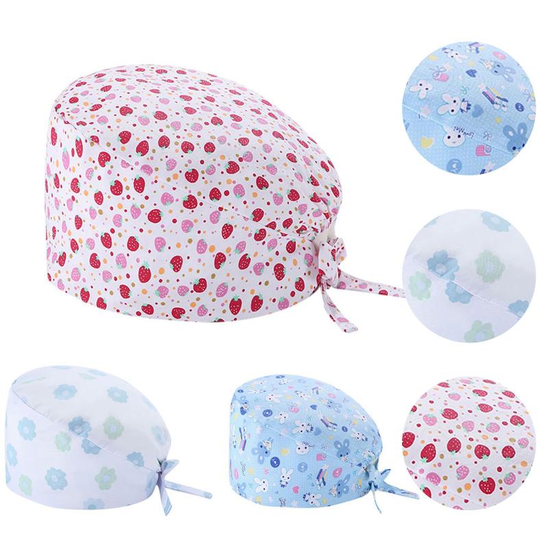 Scrub Cap With Buttons Bouffant Hat With Sweatband Women Scrubs Caps Ultra-thin Breathable Cartoon Printed Adjustable Hats
Scrub Cap With Buttons Bouffant Hat With Sweatband Women Scrubs Caps Ultra-thin Breathable Cartoon Printed Adjustable Hats