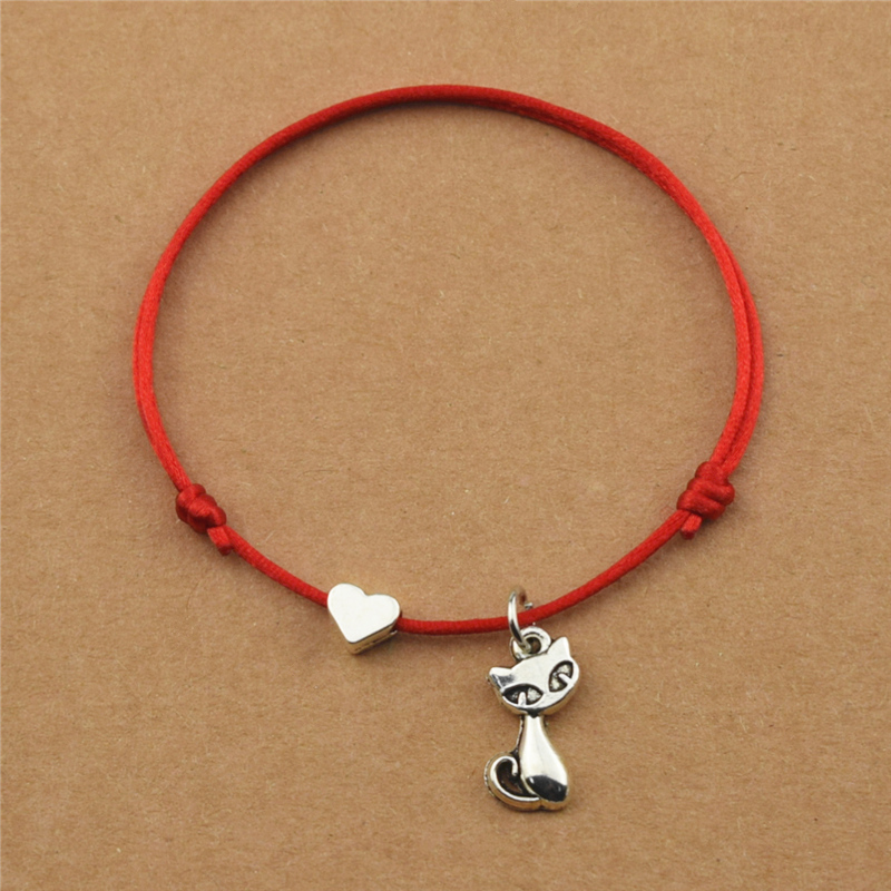 Red Cord Rope Handmade Cats Lover Jewlery Gifts Cute Animal Heart Love Cat Charm Bracelets for Women Men Girls Cats Accessories
Red Cord Rope Handmade Cats Lover Jewlery Gifts Cute Animal Heart Love Cat Charm Bracelets for Women Men Girls Cats Accessories