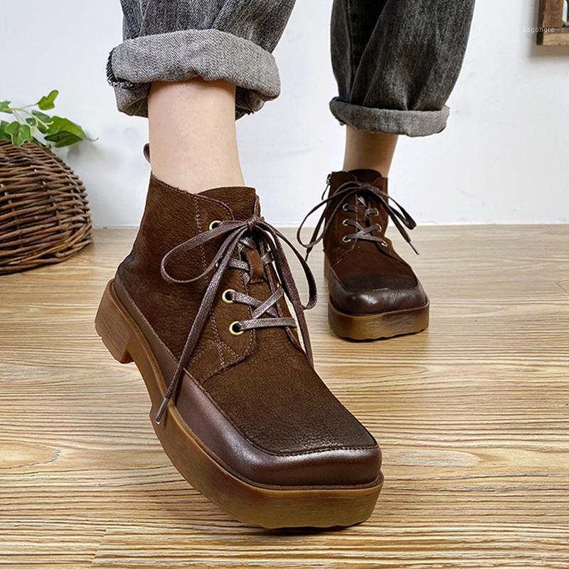 Female Square Toe Platform Boots Genuine Leather Women Shoes 2021 Winter Retro Width Lace-up Handmade Special Ankle Women Boots1, Coffee plush lining
Female Square Toe Platform Boots Genuine Leather Women Shoes 2021 Winter Retro Width Lace-up Handmade Special Ankle Women Boots1, Coffee plush lining