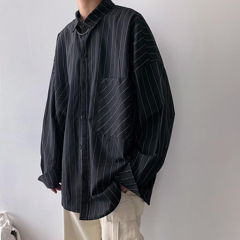 2020 Autumn Men's Stripe Printing Hawaiian Shirt Black Color Clothes French Cuff Mens Fashion Trend White Shirts Plus Size -2XL
2020 Autumn Men's Stripe Printing Hawaiian Shirt Black Color Clothes French Cuff Mens Fashion Trend White Shirts Plus Size -2XL