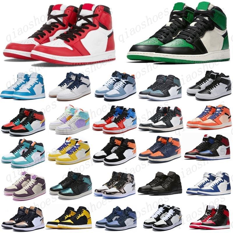 2021 Pine Green Black 1s Basketball shoes Jumpman 1 Bloodline Men Sneakers Fearless Obsidian UNC Patent gold black toe top Trainers, Box
2021 Pine Green Black 1s Basketball shoes Jumpman 1 Bloodline Men Sneakers Fearless Obsidian UNC Patent gold black toe top Trainers, Box