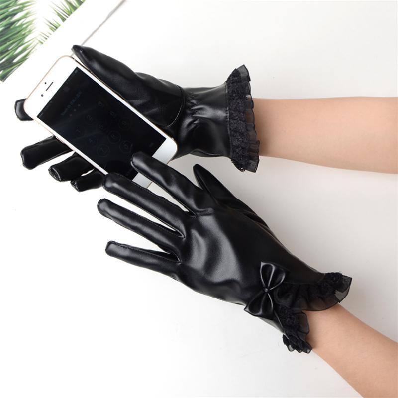 2020 Fashion Lady's Leather Lace Touch Screen Mittens Female Plus Cashmere Autumn Winter Thin Gloves Riding Full Finger Gloves1
2020 Fashion Lady's Leather Lace Touch Screen Mittens Female Plus Cashmere Autumn Winter Thin Gloves Riding Full Finger Gloves1