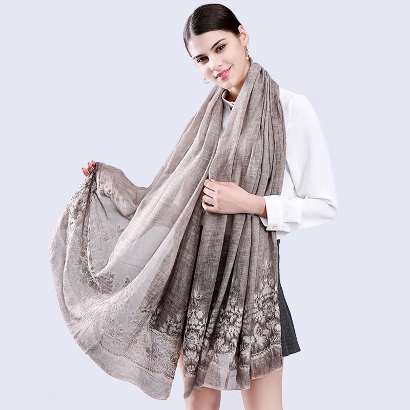 Vintage Ethical Style Floral Embroidery Scarf Retro Beach Shawl Foulard Satin Shawl Scarfs Big Size Long silky
Vintage Ethical Style Floral Embroidery Scarf Retro Beach Shawl Foulard Satin Shawl Scarfs Big Size Long silky