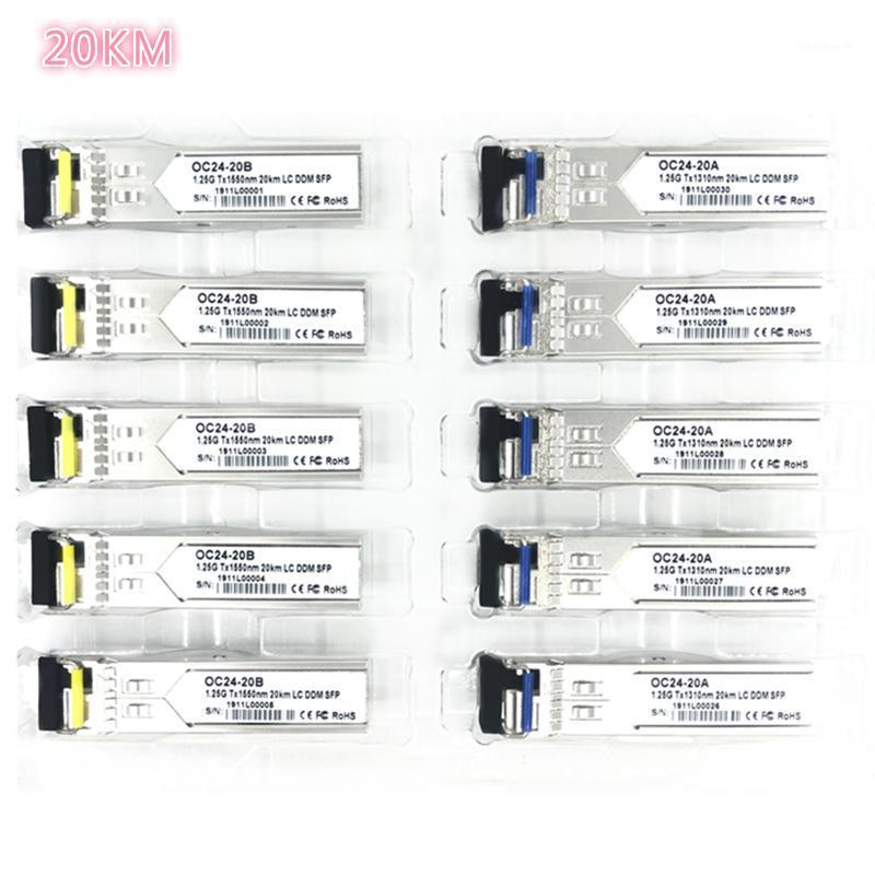 LC SFP Fiber optic module 1.25G LC 20KM 1310/1550nm compatibility Single Fiber SFP Optical Module compatible with Mikrotik1
LC SFP Fiber optic module 1.25G LC 20KM 1310/1550nm compatibility Single Fiber SFP Optical Module compatible with Mikrotik1