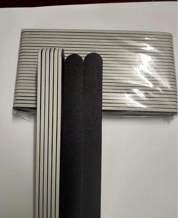Nail File Emery Board Nail care Double Sided 100 180 Grit Polygel Acrylic Dip Black Nail Buffering Files Professional Manicure Ped