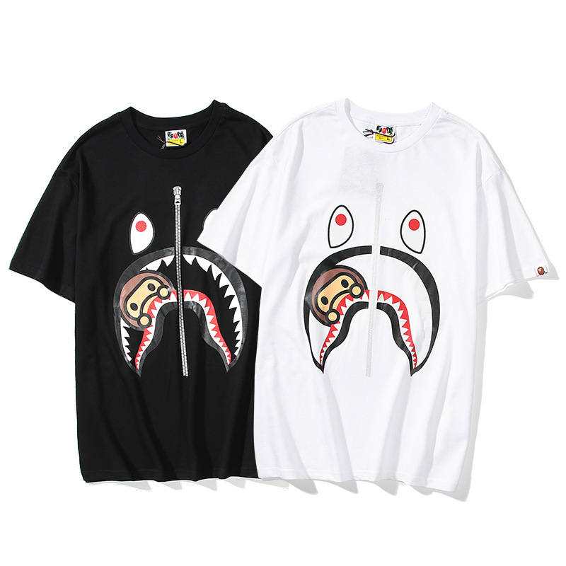 Chao Shark Coed T-shirt Lovers Cartoon Monkey Print Short t Loose Half Sleeve Shirt, 5087 black
Chao Shark Coed T-shirt Lovers Cartoon Monkey Print Short t Loose Half Sleeve Shirt, 5087 black