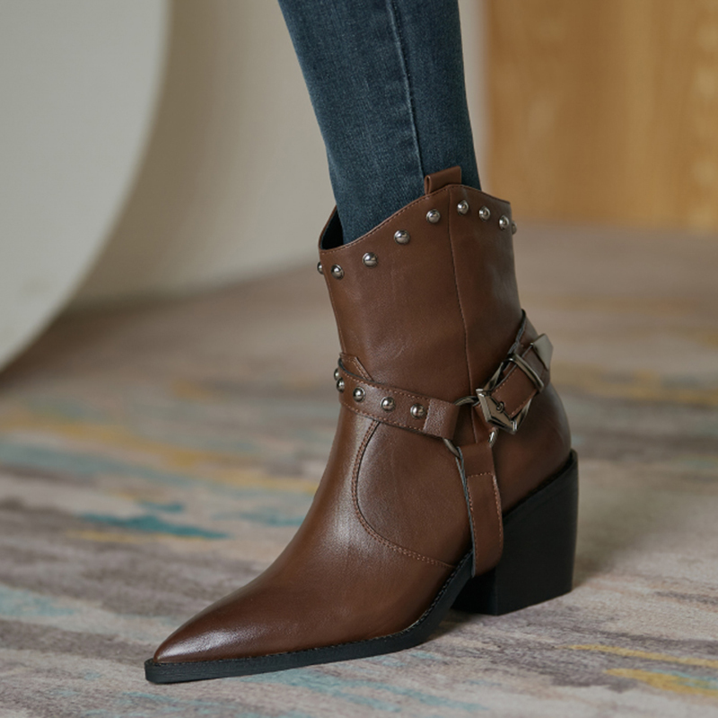 2020 Western Women's Ribet High Heels Pointed Toe of the Foot Winter Woman Cowboy Boots Gevl, Black
2020 Western Women's Ribet High Heels Pointed Toe of the Foot Winter Woman Cowboy Boots Gevl, Black