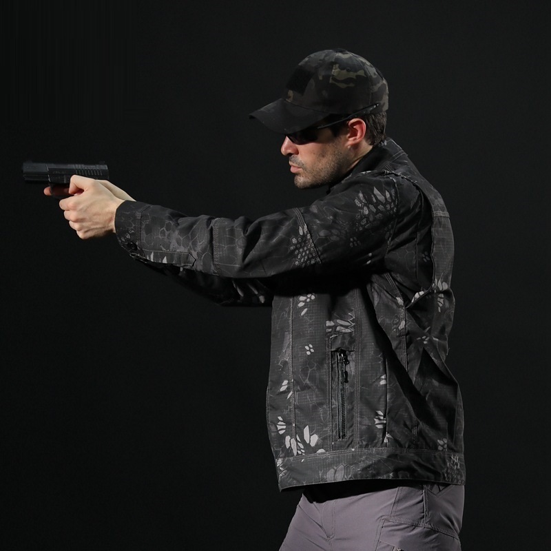 2021 New Autumn Jacket Military-style Men of the Army Camouflage Outerwear Tactic Turtleneck Dwaterproof Water Jackets Tactical Men's Coat 6, Black snake
2021 New Autumn Jacket Military-style Men of the Army Camouflage Outerwear Tactic Turtleneck Dwaterproof Water Jackets Tactical Men's Coat 6, Black snake