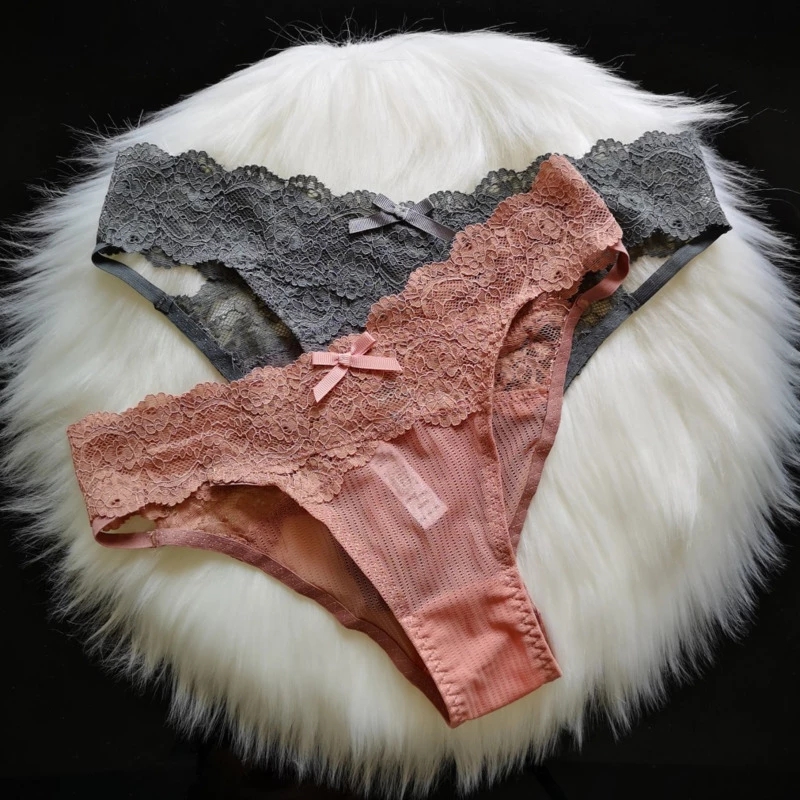 New Sexy Women's Underwear Lace Underpant Bow Lingerie Bandage Seamless Thong Comfort Transparent Panties Low-Rise Briefs, As pics
New Sexy Women's Underwear Lace Underpant Bow Lingerie Bandage Seamless Thong Comfort Transparent Panties Low-Rise Briefs, As pics