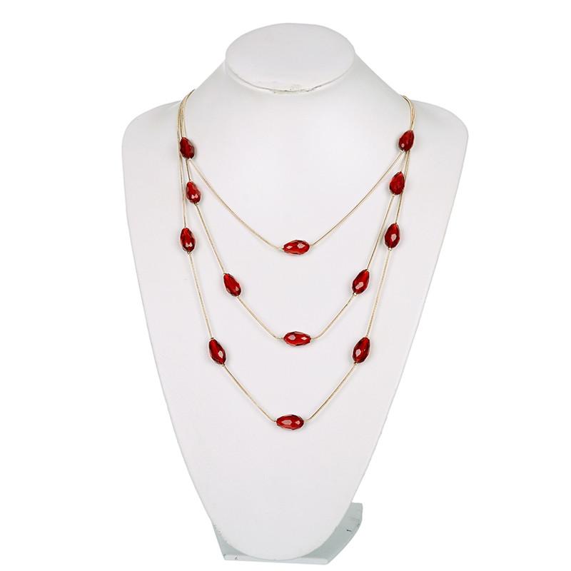 New 3 Colors Glass Beads Pendants Necklaces For Women Gold Color Long Sweater Chain Fashion Jewelry bijoux
New 3 Colors Glass Beads Pendants Necklaces For Women Gold Color Long Sweater Chain Fashion Jewelry bijoux